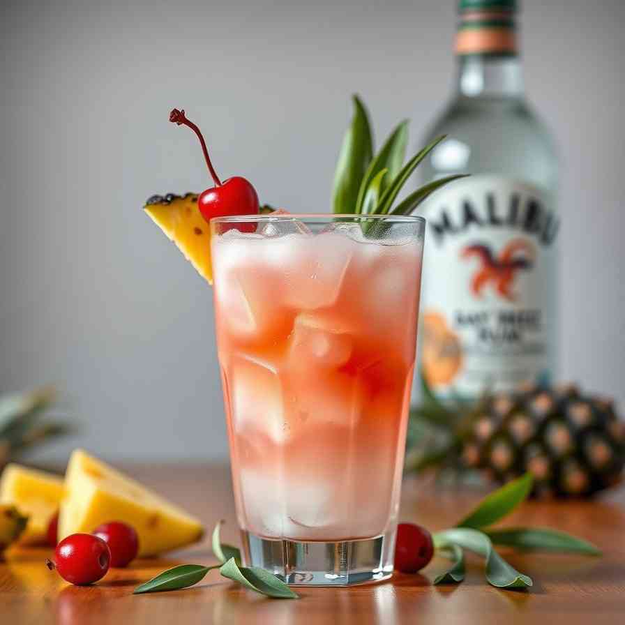 Malibu Bay Breeze Cocktail - Tropical Escape Awaits